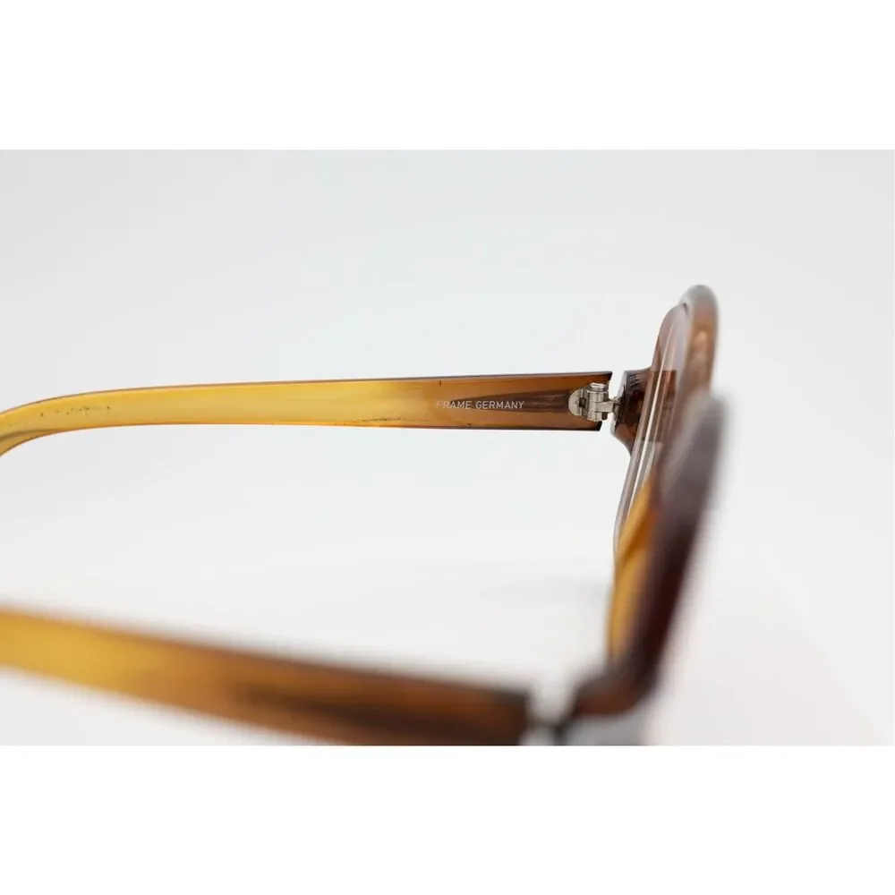 Vintage Optyl Germany Amber Tortoiseshell Eyeglasses Retro 80s Optical‎ Frames